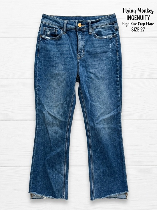 Flying Monkey Denim - Flying Monkey Ingenuity High Rise Crop Flare Jeans 27